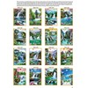Gạch tranh 3D phong thủy thác nước 030