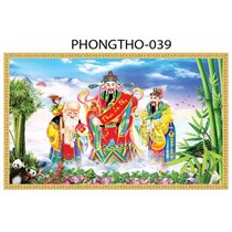 Gạch tranh 3D Phúc Lộc Thọ 039