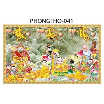 Gạch tranh 3D Phúc Lộc Thọ 041