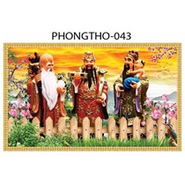 Gạch tranh 3D Phúc Lộc Thọ 043