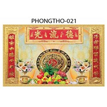 Gạch tranh 3D treo phòng thờ 021