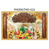 Gạch tranh 3D treo phòng thờ 022