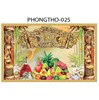 Gạch tranh 3D treo phòng thờ 025