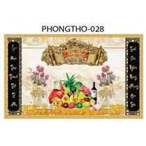 Gạch tranh 3D treo phòng thờ 028