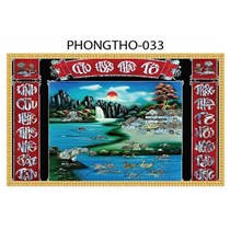 Gạch tranh 3D treo phòng thờ 033