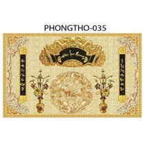 Gạch tranh 3D treo phòng thờ 035