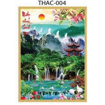 Gạch tranh 5D sơn thủy đẹp 004