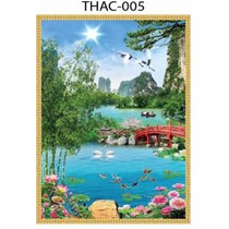 Gạch tranh 5D sơn thủy đẹp 005