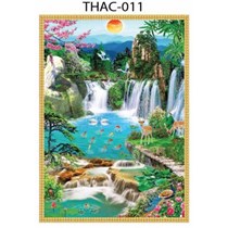 Gạch tranh 5D sơn thủy đẹp 011