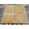 Gạch vỉa hè Terrazzo 40x40 đồng tiền vàng