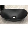Lavabo đặt bàn hình Oval đen mờ